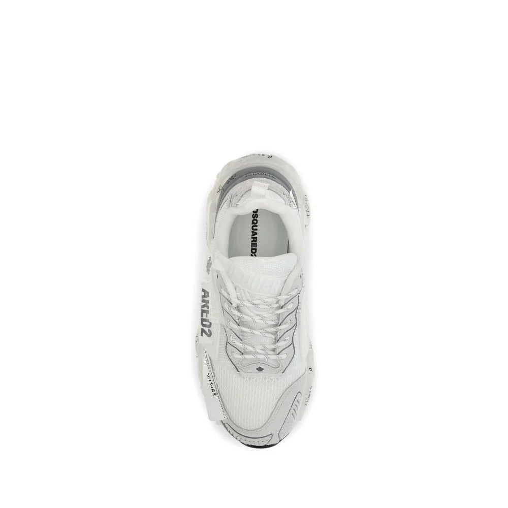 Dsquared² White Polyester Athletic Sneakers