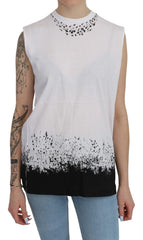 Dsquared² White Sleeveless T-shirt Tank Cotton Top - IT44|L - Tank Tops
