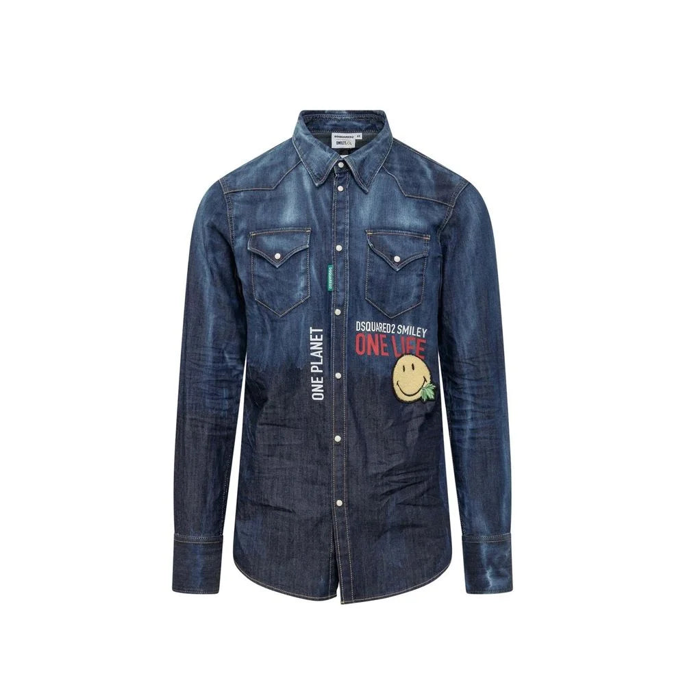 Dsquared² x Smiley Denim Shirt - Shirts