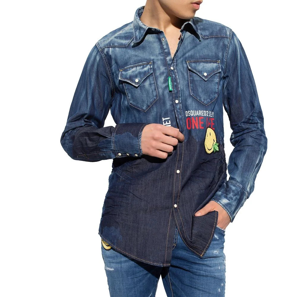 Dsquared² x Smiley Denim Shirt - Shirts