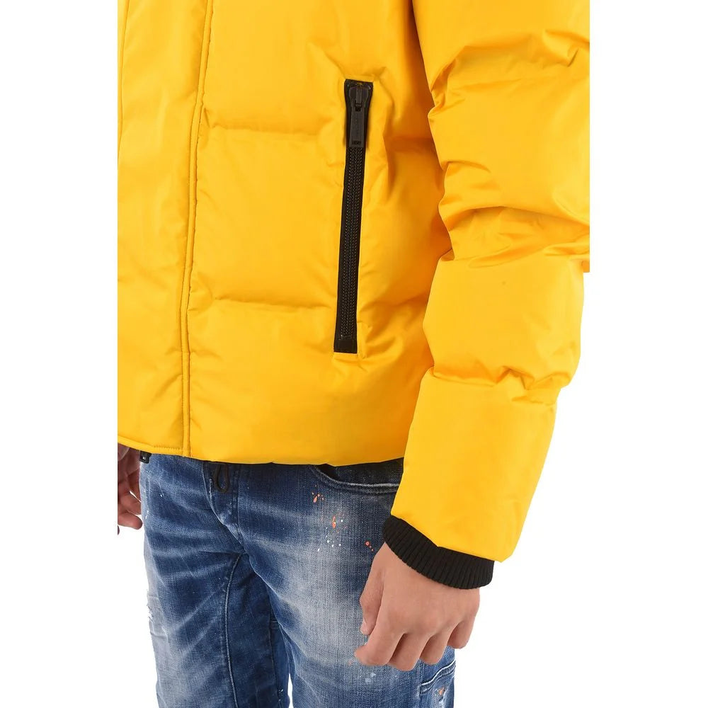 Dsquared² Yellow Nylon Men’s Down Jacket - Puffer Jackets