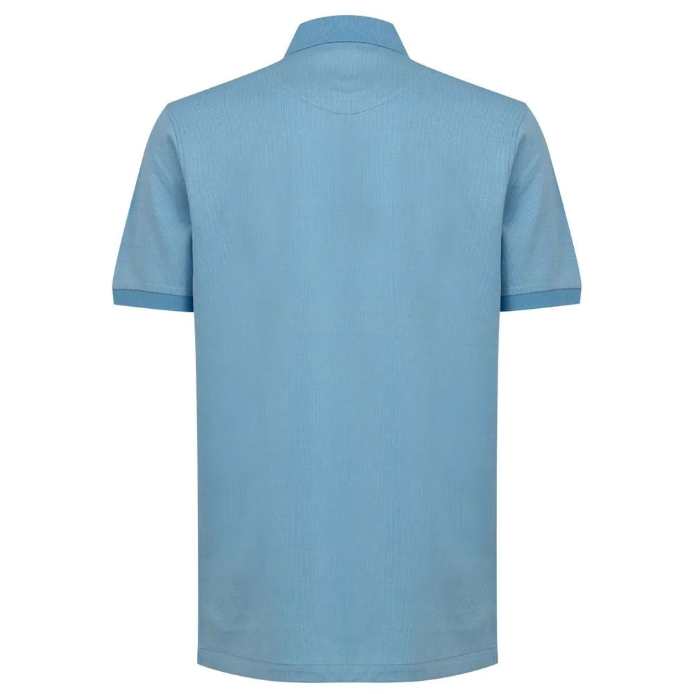 Dunhill Blue Cotton Polo Shirt - M - Polos