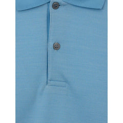 Dunhill Blue Cotton Polo Shirt - M - Polos