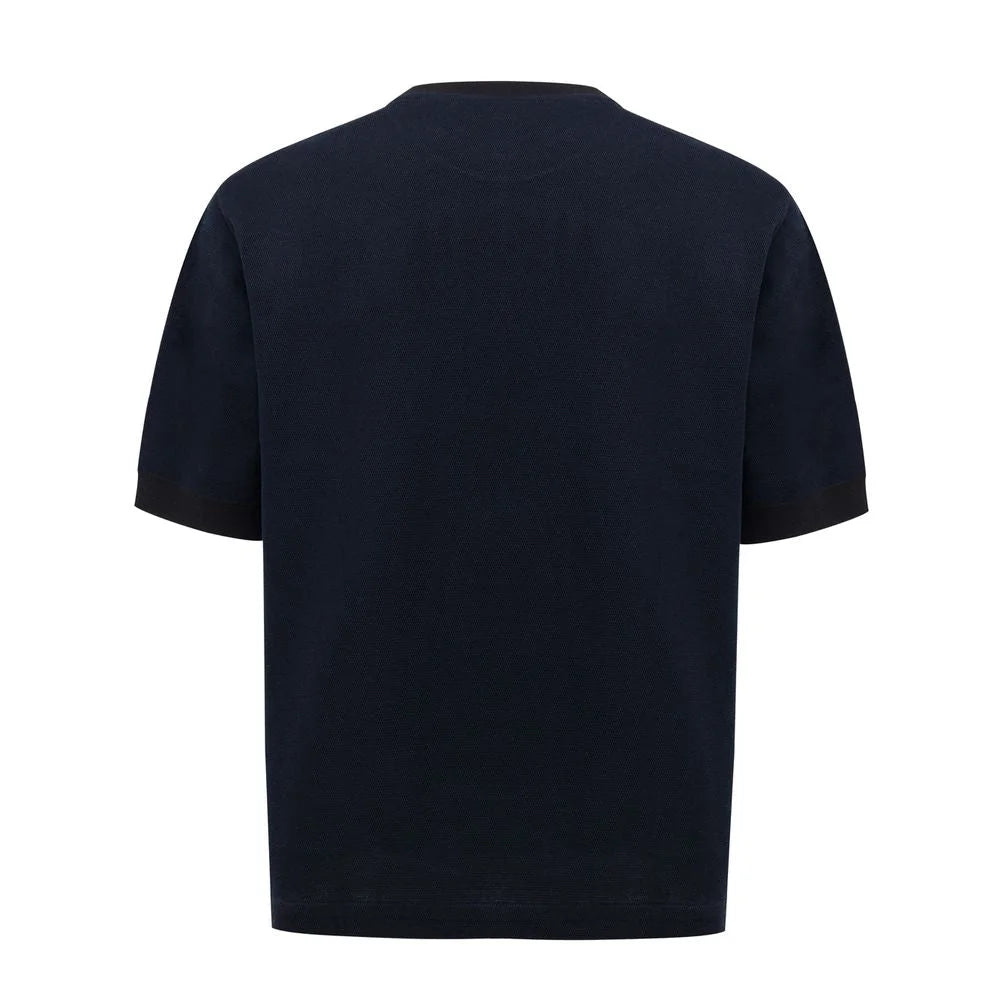 Dunhill Blue Cotton T-Shirt - M - T-Shirts
