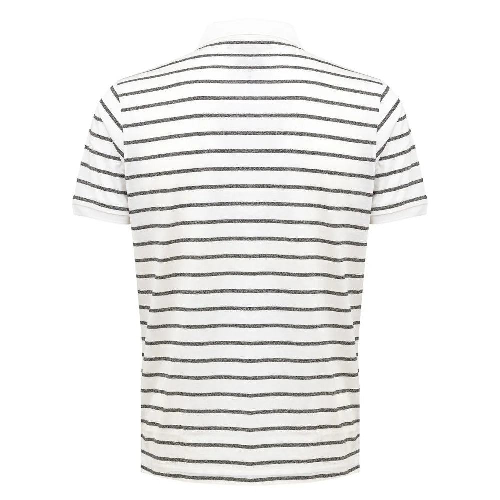 Dunhill White Cotton Polo Shirt - M - Polos