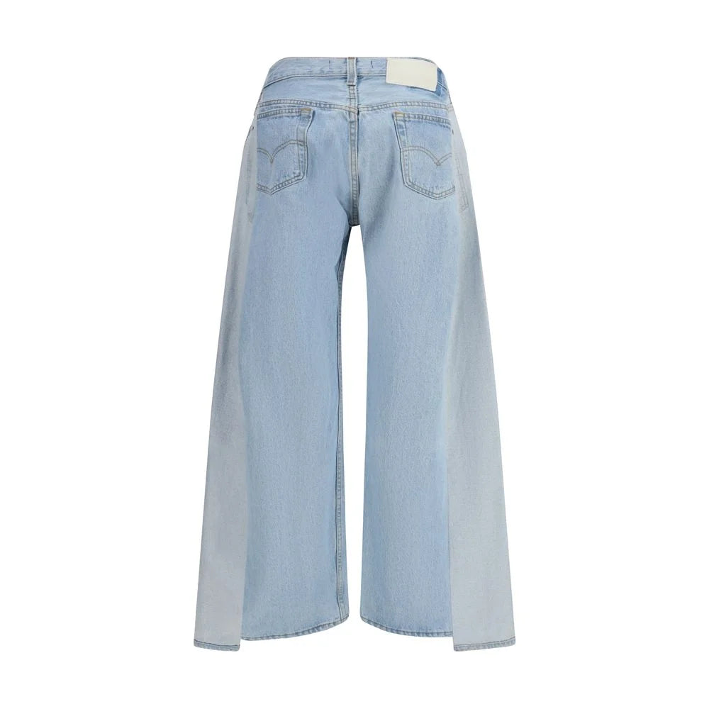 E.L.V. DENIM Blue Cotton Jeans Denim