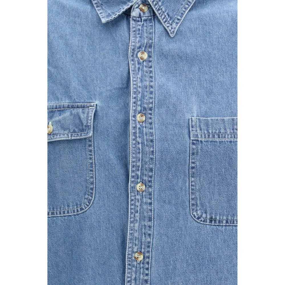 E.L.V. DENIM Blue Denim Shirt