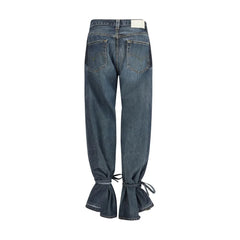 E.L.V. DENIM Gray Cotton Straight-Leg Jeans
