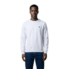 Lyle & Scott White Cotton Sweatshirt