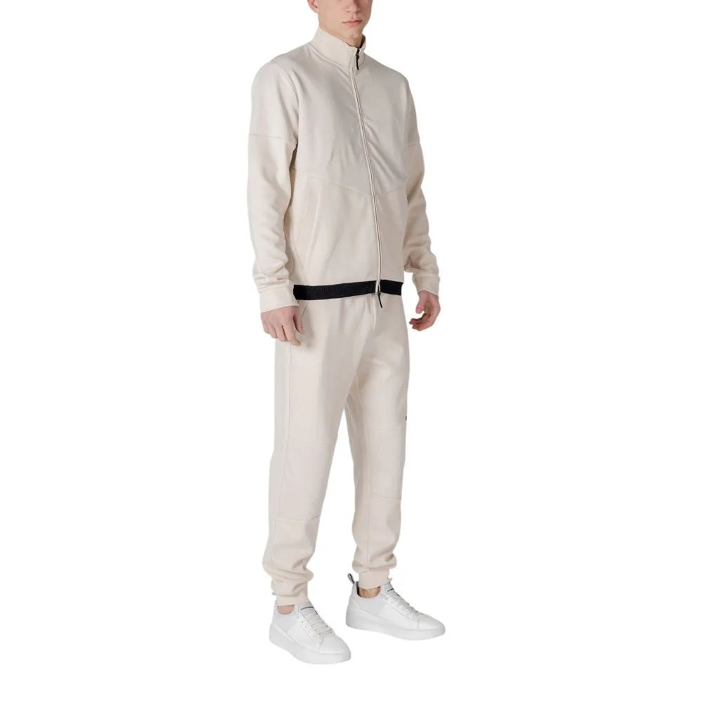 EA7 Emporio Armani Beige Cotton Sweatsuit - IT44 | S