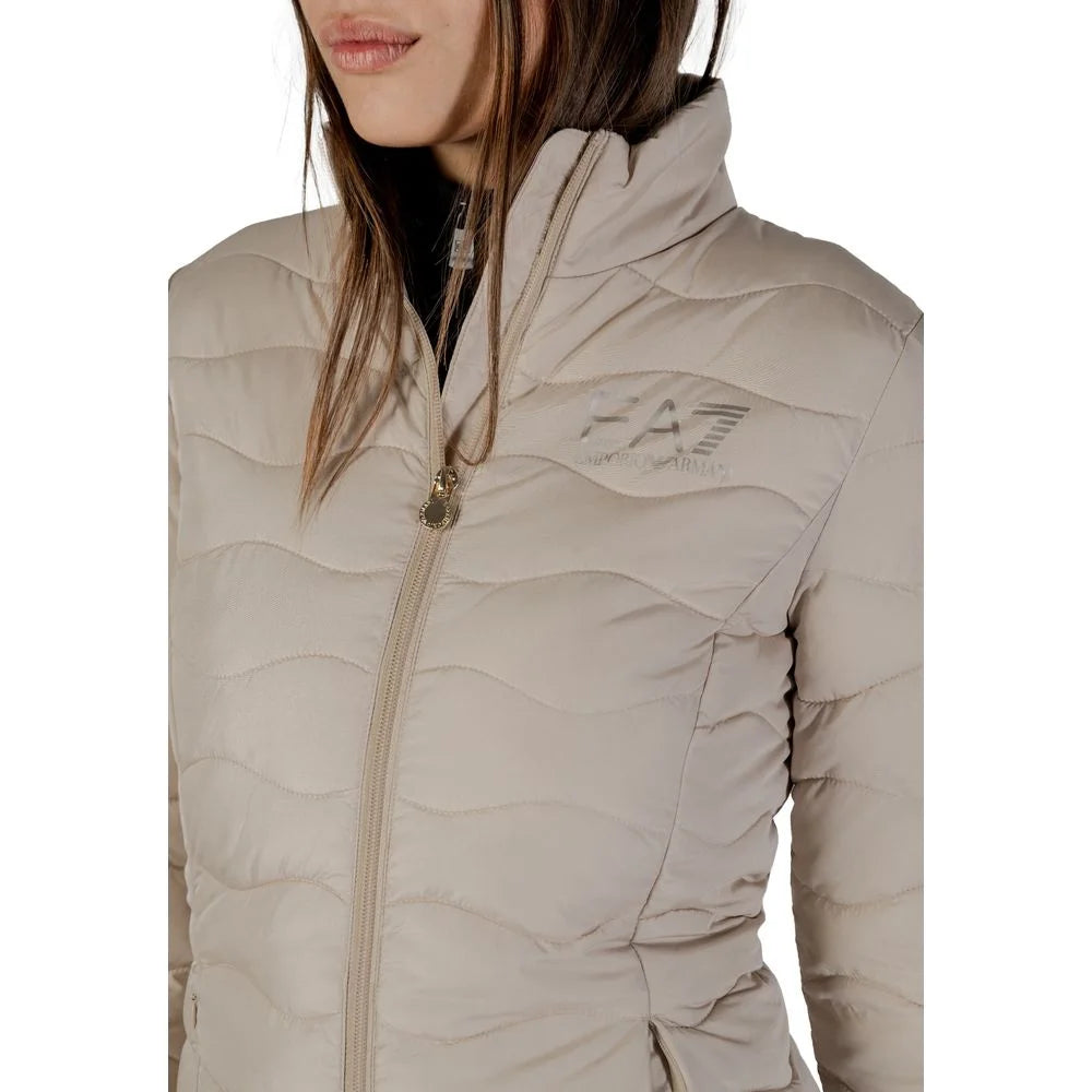EA7 Emporio Armani Beige Polyester Bomber - Bomber Jackets