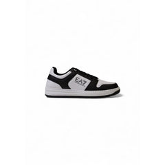 EA7 Emporio Armani Black And White Polyester Sneaker - EU 42 | US 9