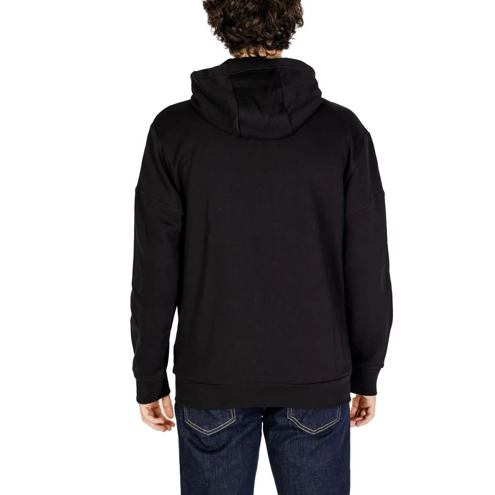 EA7 Emporio Armani Black Cotton Hoody - IT42 | XS