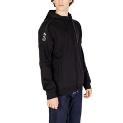 EA7 Emporio Armani Black Cotton Hoody - IT42 | XS