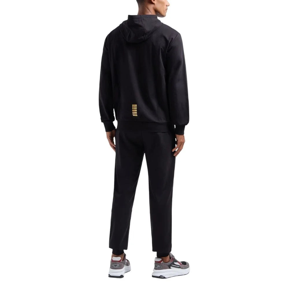 EA7 Emporio Armani Black Cotton Sweatsuit - IT48 | L