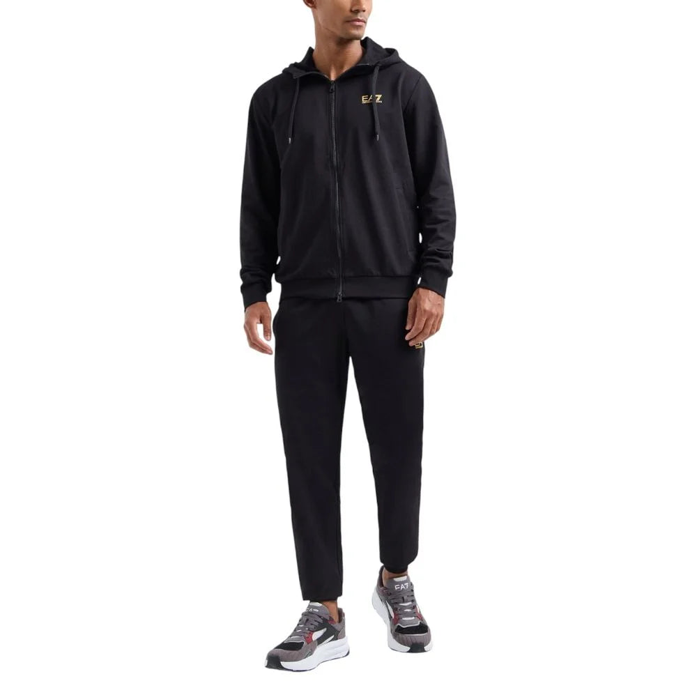 EA7 Emporio Armani Black Cotton Sweatsuit - IT48 | L