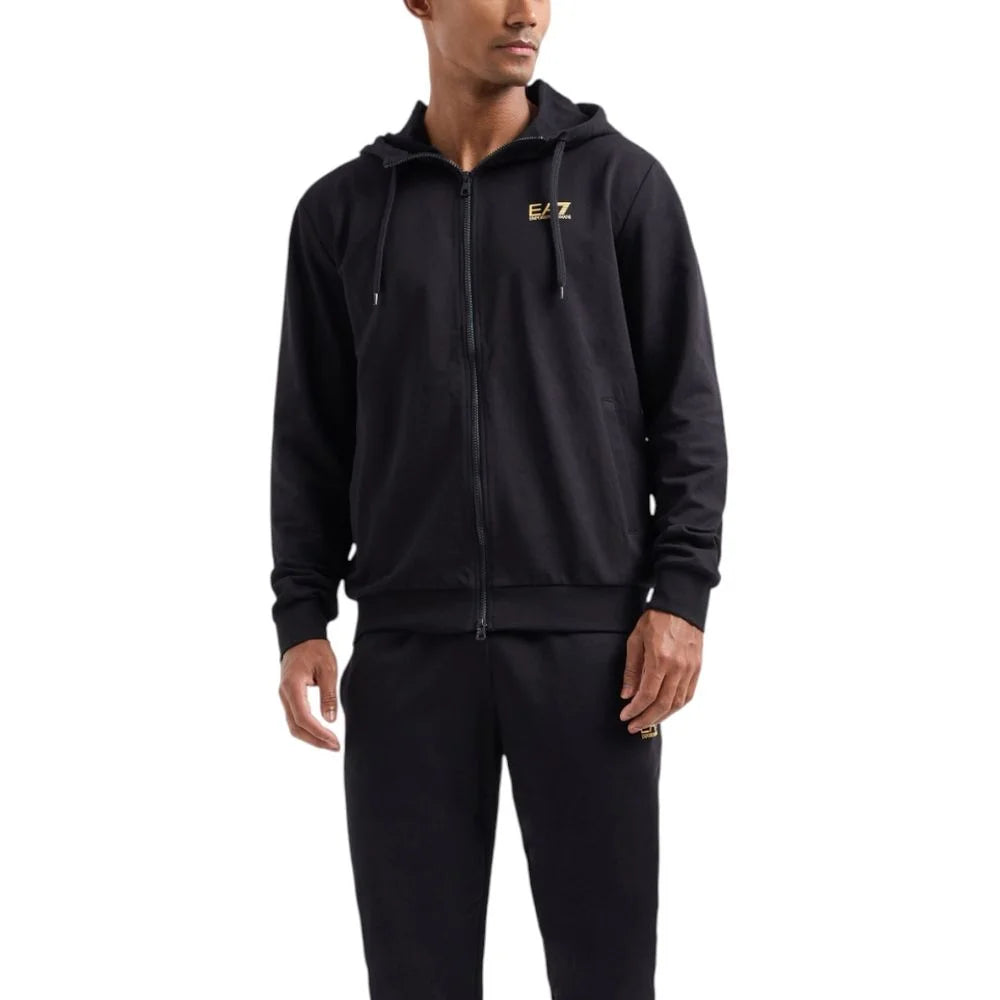 EA7 Emporio Armani Black Cotton Sweatsuit - IT48 | L