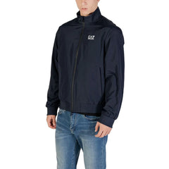 EA7 Emporio Armani Blue Polyamide Clothing - Track Jackets