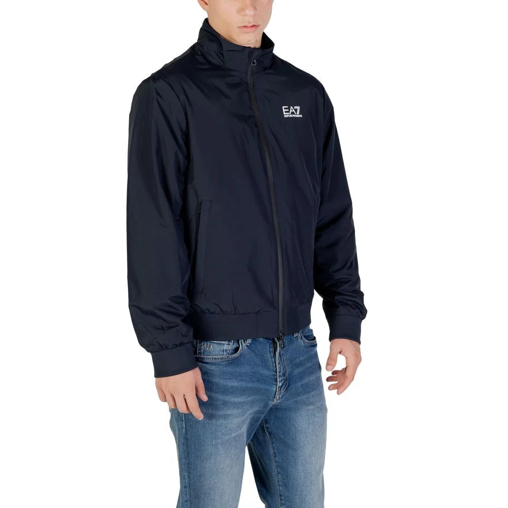 EA7 Emporio Armani Blue Polyamide Clothing - Track Jackets