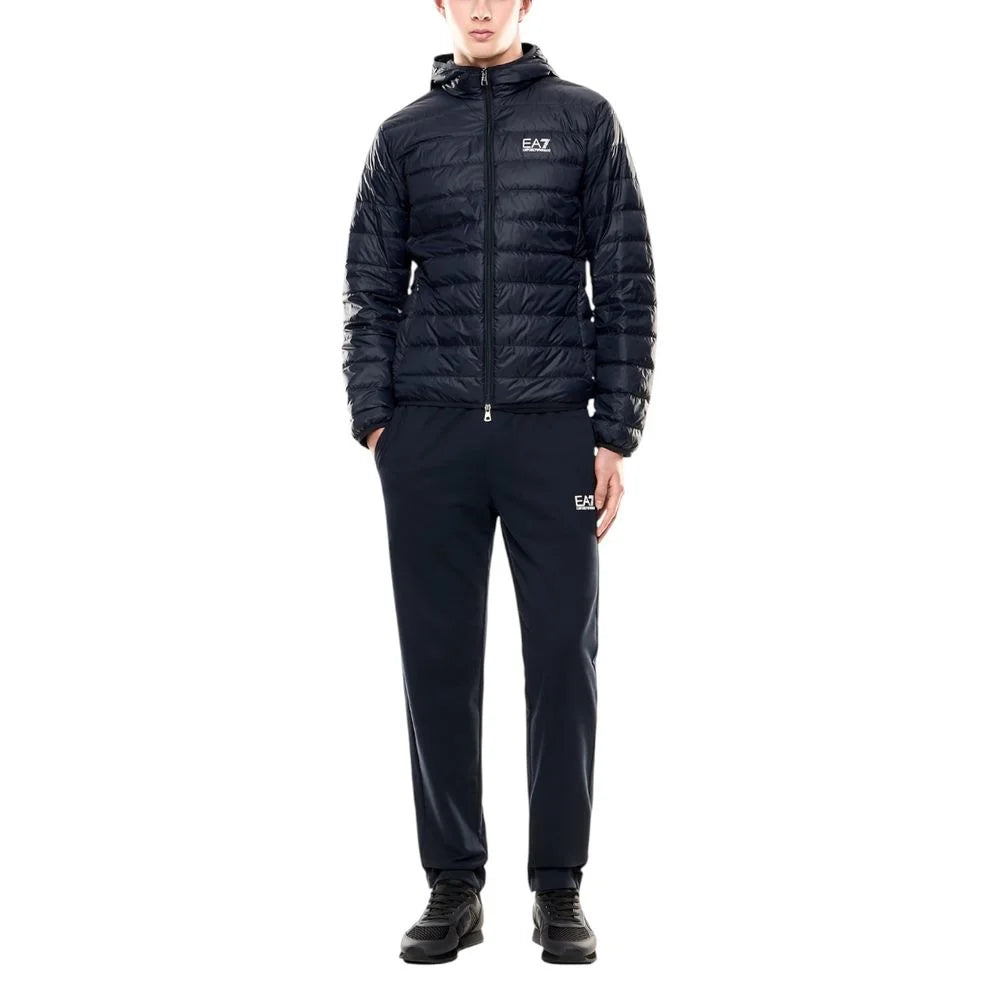 EA7 Emporio Armani Blue Polyamide Shell Jacket - Sport Jackets