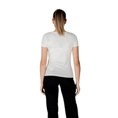 EA7 Emporio Armani Cream Modal T-Shirt - IT38|XS