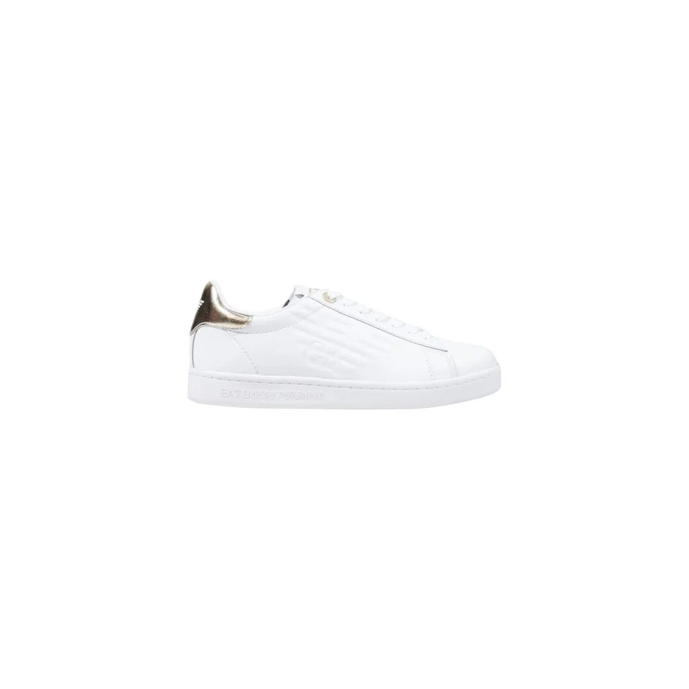 EA7 Emporio Armani White Leather Low Top Sneakers - Sneakers