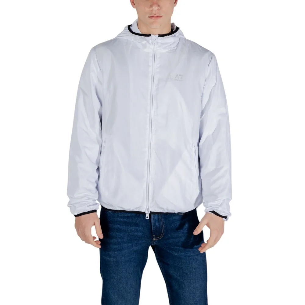 EA7 Emporio Armani White Polyester Jackets & Coat