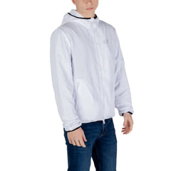 EA7 Emporio Armani White Polyester Jackets & Coat