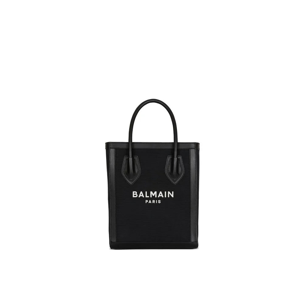 Balmain Black Cotton Tote Bag