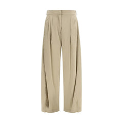 The Row Beige Silk Casual Pants - 2