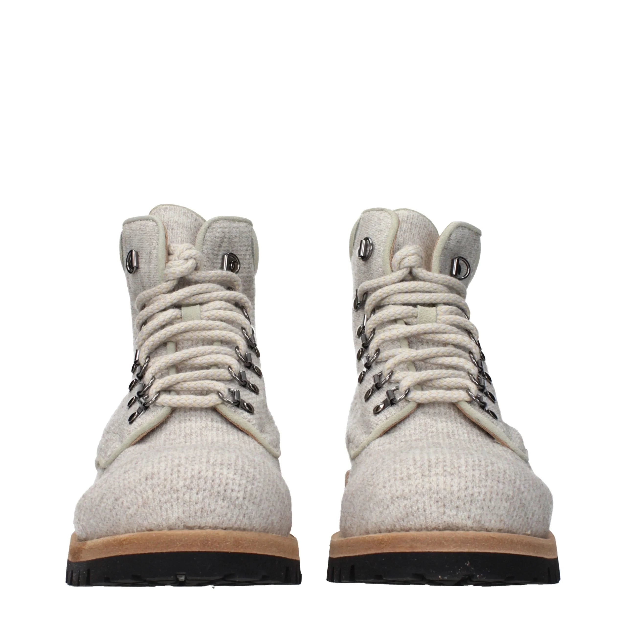 Eleventy Beige Fabric Ankle Boots - EU42/US9