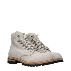 Eleventy Beige Fabric Ankle Boots - EU42/US9