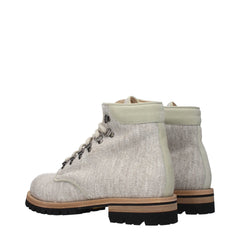 Eleventy Beige Fabric Ankle Boots - EU42/US9