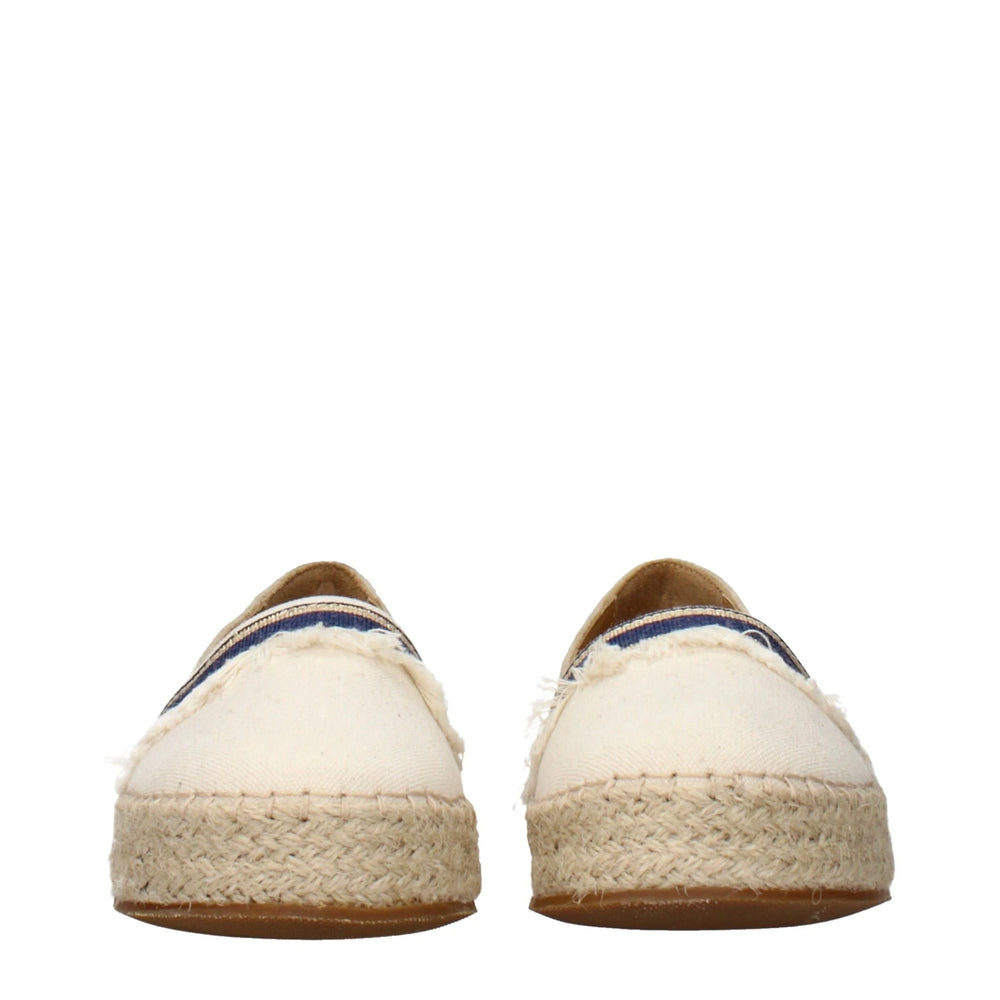 Eleventy Beige Fabric Espadrilles - EU35/US5