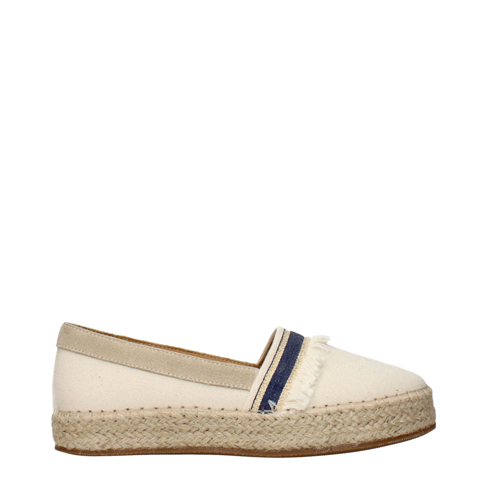 Eleventy Beige Fabric Espadrilles - EU35/US5