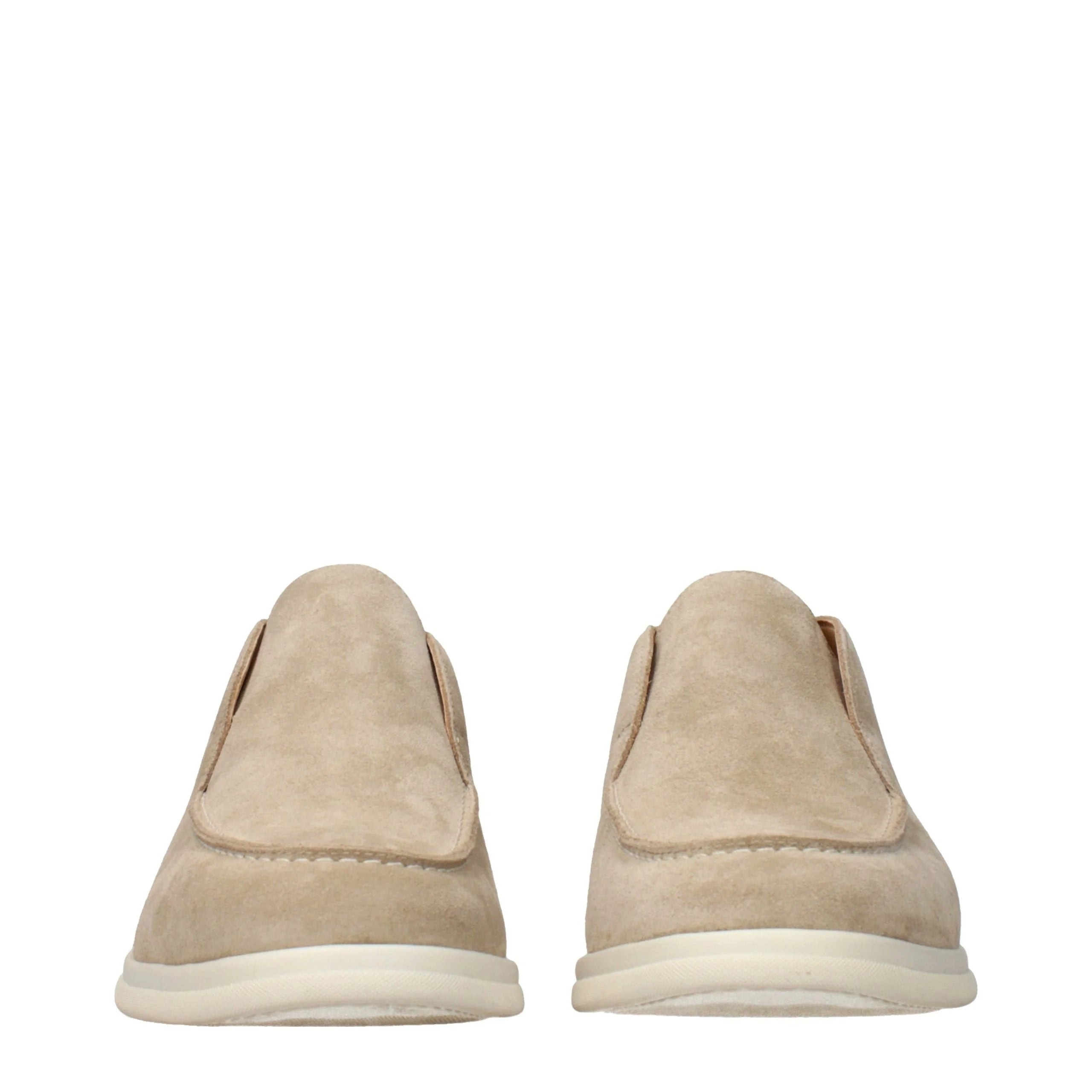 Eleventy Beige Leather Ankle Boots