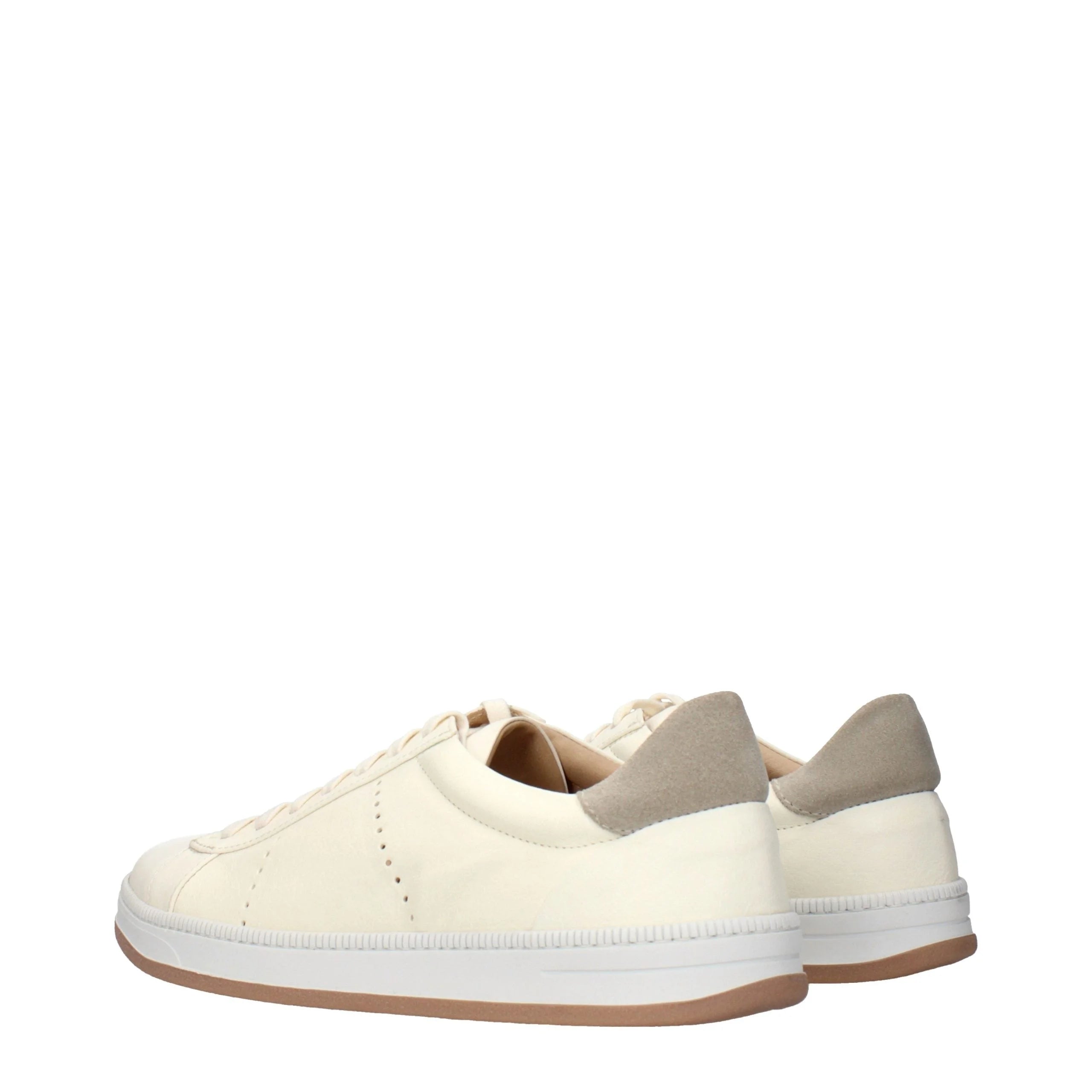 Eleventy Beige Leather Sneakers - EU40/US7