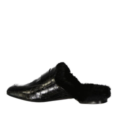 Eleventy Black Calfskin Mules - EU37/US7