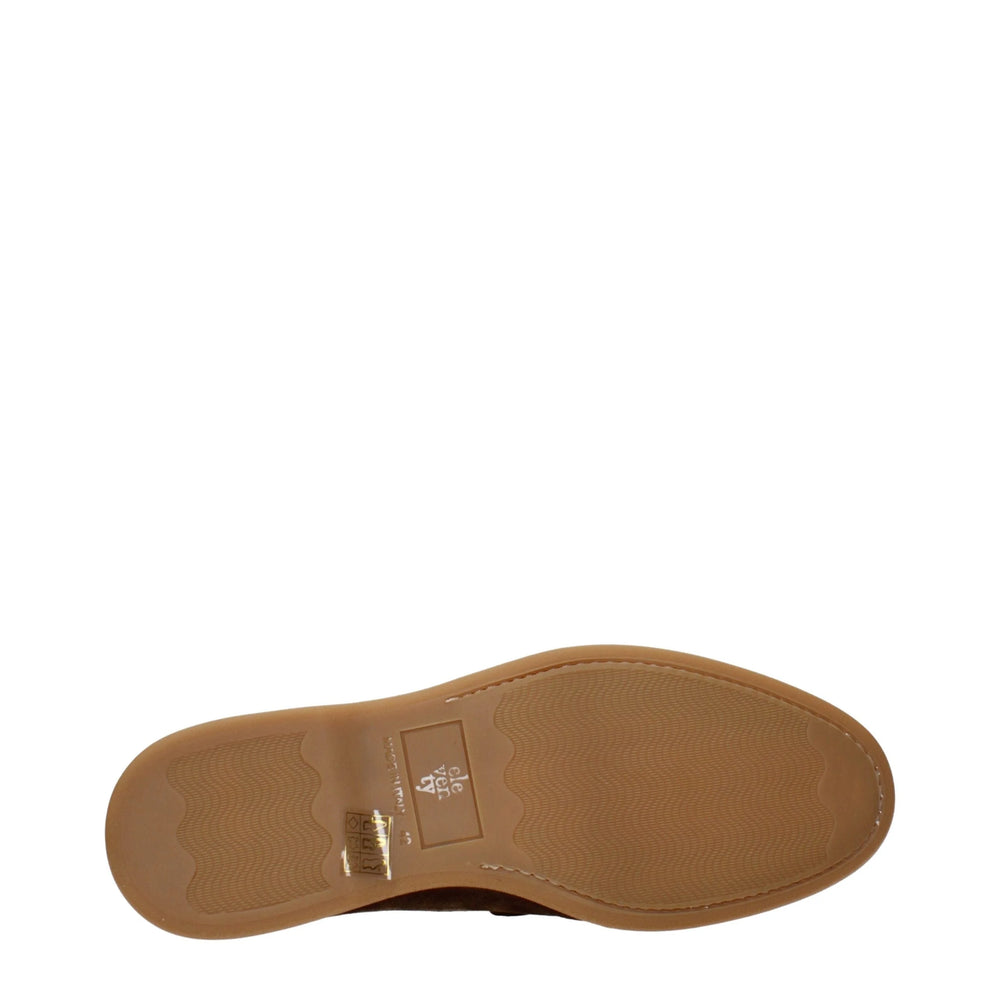 Eleventy Castanho em Pele Sapatos Sem Cadarço - EU42/US9