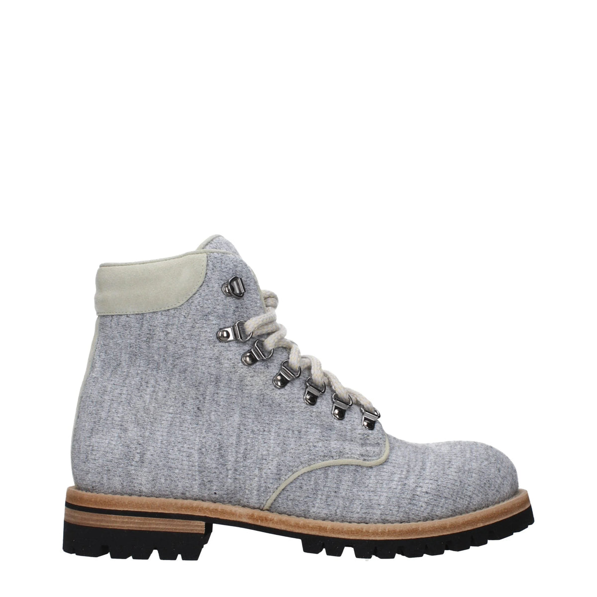 Eleventy Gray Fabric Ankle Boots