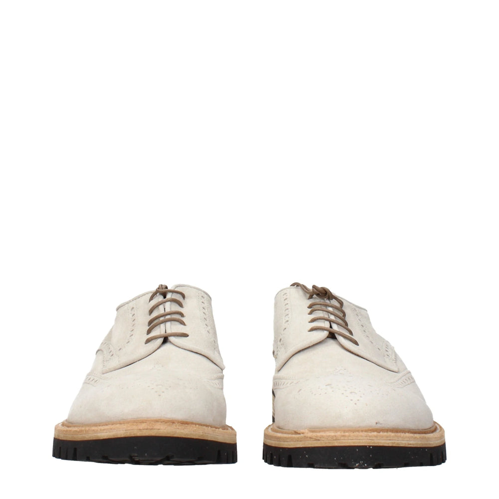 Eleventy Gray Leather Oxfords And Derbies - EU42/US9