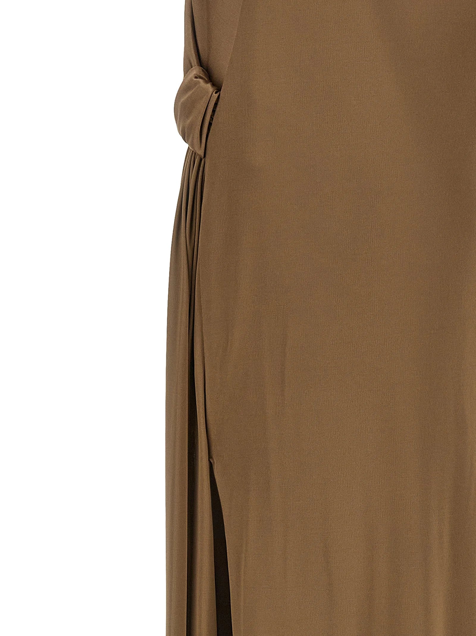Elisabetta Franchi Beige Viscose Long Dress