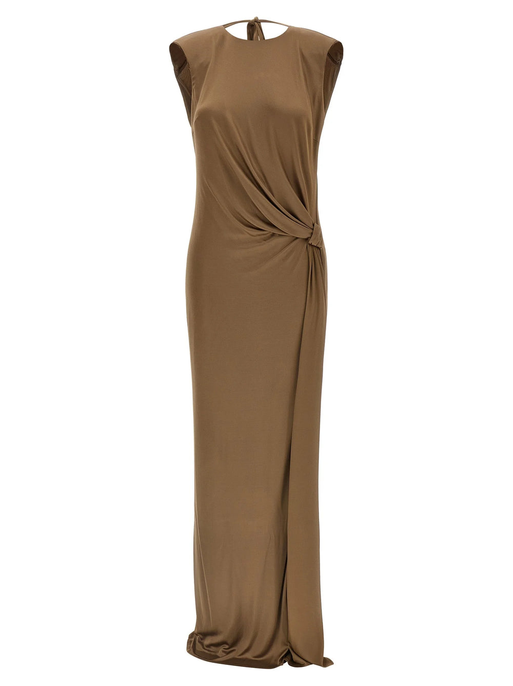 Elisabetta Franchi Beige Viscose Long Dress