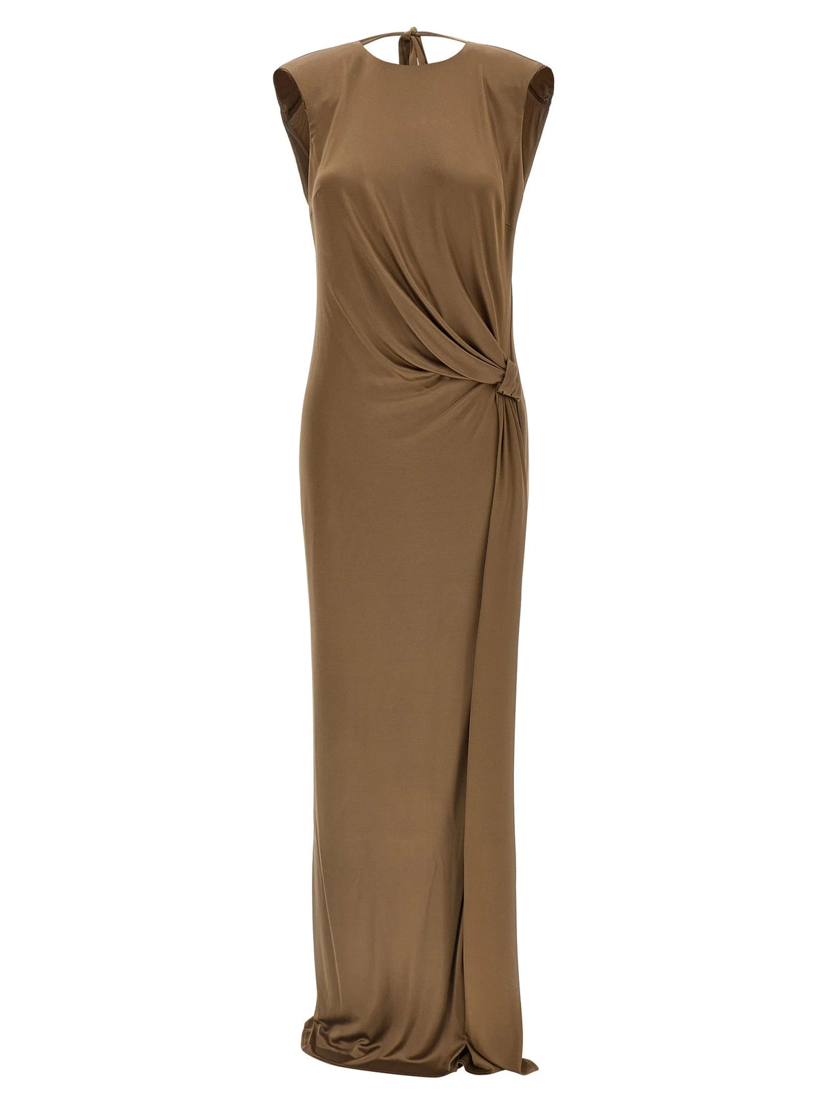 Elisabetta Franchi Beige Viscose Long Dress