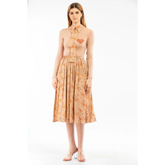 Elisabetta Franchi Beige Wool Casual Dress - IT40