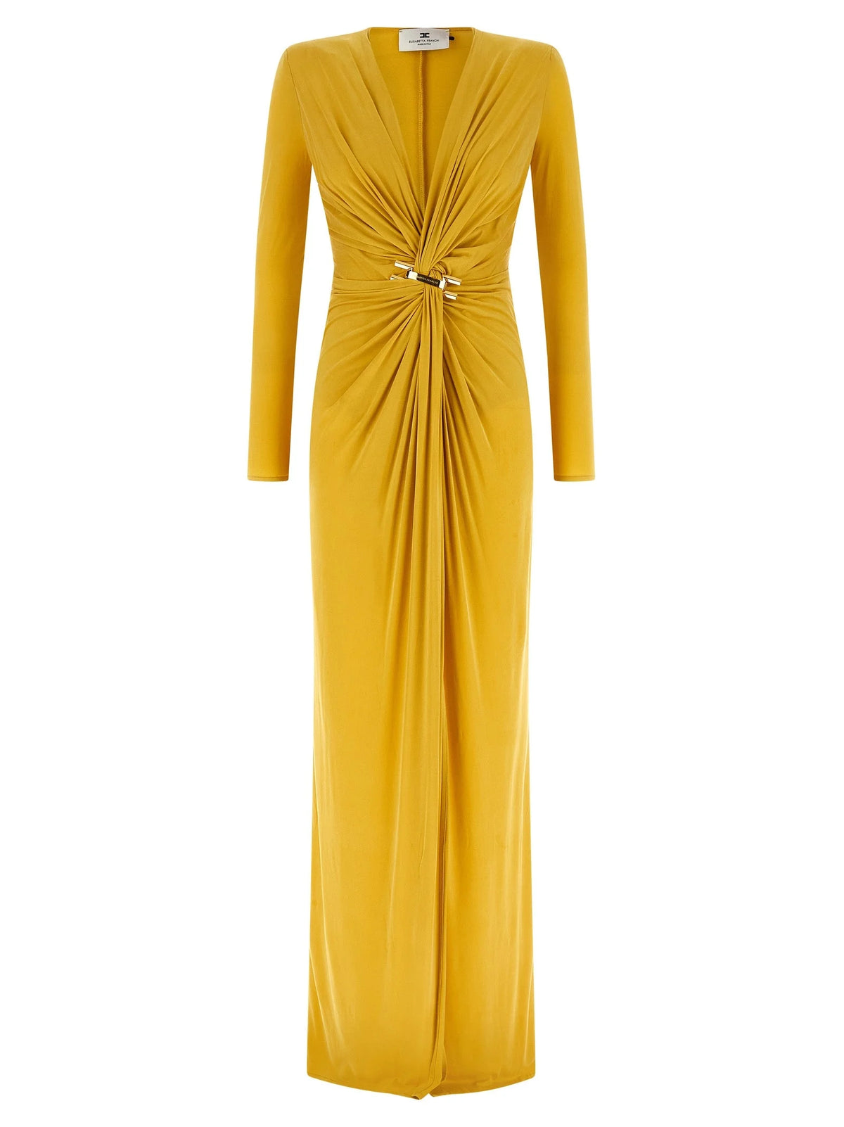 Elisabetta Franchi Bicolor Copper Long Dress - IT40