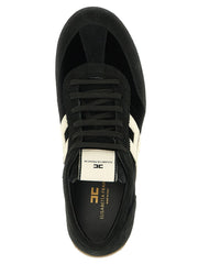 Elisabetta Franchi Bicolor Leather Low Top Sneakers - EU40/US10