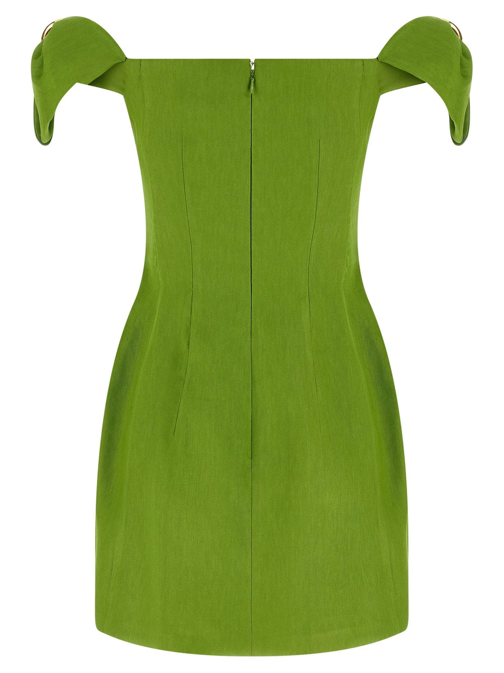 Elisabetta Franchi Bicolor Linen Short Dress