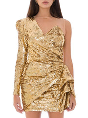 Elisabetta Franchi Bicolor Polyamide Short Dress - IT40