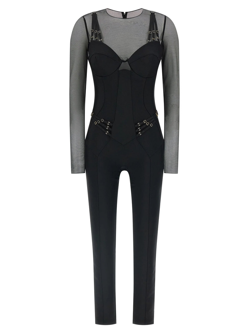 Elisabetta Franchi Black Polyamide Jumpsuit - IT38